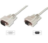 Datatransfer extension cable, D-Sub9 M/F, 5.0m, serial, molded, be
