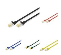 DIGITUS Set: Câble réseau Cat 6A - 10m - 10 pièces - RJ45 mâle - S/FTP blindé - Câble Ethernet, Câble LAN - Compatible Cat 6 & Cat 7-2x Noir / 2x Rouge / 2x Jaune / 2x Vert / 2x Bleu