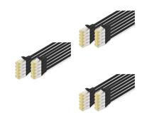 DIGITUS Set: Câble réseau Cat 6A - 30 pièces - Connecteur RJ45 - S/FTP blindé - Câble Ethernet, Câble LAN - Compatible Cat 6 & Cat 7-10x 0,25m / 10x 0,5m / 10x 1m - Noir