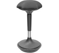 Digitus Tabouret ergonomique DA-90422, réglable (vérin à gaz), assise pivotante, 125 kg, noir