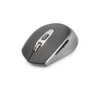 Digitus Souris Optique Sans Fil 6 Boutons 1600 DPI, Technologie 2.4 GHz, Portée 10m, Ambidextre, Compatible Windows/macOS/Android, Noir/Gris, Poids 60g
