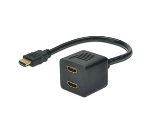 Digitus Splitter Doubleur HDMI mâle vers 2 HDMI Femelles 1.3