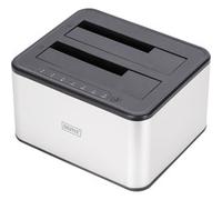 Digitus Station d'accueil USB 3.0 – 2x SSD/HDD 2,5/3,5" SATA III, max. 2x20 To, avec clonage