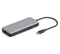 DIGITUS Station d'accueil USB-C - 7 Ports - 1x HDMI UltraHD 4k/60Hz - 2X USB-A 3.2 Gen2-1x USB-C 100W PD 3.0-1x RJ45 - Double Lecteur de Cartes - Gris