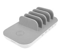 Digitus - Station de charge - 58 watt - 3 A - PD 3.0 - 5 connecteurs de sortie (USB-C, 4 x USB) - blanc/gris Blanc/gris G