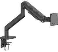 Bras de bureau simple avec pince et ressort mécanique 1x LCD max. 49" 20kg, VESA : 75x75, 100x100, noir