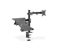 Montior Arm (17-32") / Notebook Tray 9 kg. max. each, clamp or grommet mount