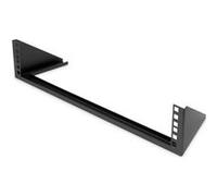 Digitus - Support pour cloison - montable sur mur - noir, RAL 9005 - 2U - 19" Noir, RAL 9005 G