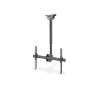 DIGITUS Support TV Plafond - pour téléviseurs ou moniteurs 37-70" - Charge Max. 50 kg - Hauteur réglable 35cm - VESA 200x200 à 600x400 - pivotant, inclinable, Rotatif - Noir