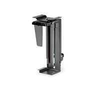 DIGITUS Support Universel pour PC - pour Les boîtiers d'ordinateurs Courants - Montage sous Le Bureau - Réglage en continu de la Hauteur et de la Largeur - Charge admissible de 10 kg - Noir