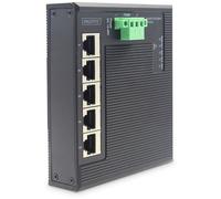 DIGITUS Switch Ind. 5-Port Gigabit Flat Unmanaged schwar