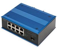 DIGITUS Switch Ind. 8-Port Gigabit Unmanaged blau
