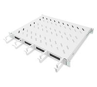 DIGITUS Tablette fixe - 19 pouces - 1U - Pour armoires réseaux & serveurs - A partir de 600 mm de profondeur d'armoire - Avec passage de câbles intégré - Gris