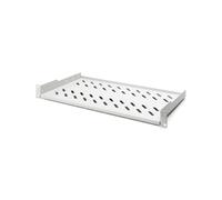 Digitus Tablette Fixe 1U 19" (483mm) DN-97609, Profondeur 250mm, Acier Perforé, Charge Max. 15kg, Montage Rail Profilé, Gris