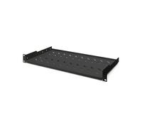 Digitus Tablette Fixe 1U pour Armoire 19" (483mm) - 483x250x44mm, Acier Perforé, Charge Max 15kg, Noir - DN-19-TRAY-1-SW