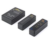 Cable tester, network, RJ45, BNC main device, remote unit, PoE tester, with case