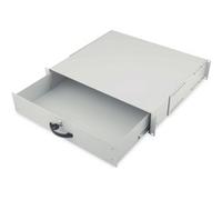 Digitus Tiroir pour rack DN-19 KEY-2U 19 pouces 2U verrouillable gris, profondeur réglable