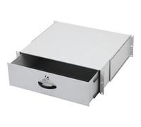 Digitus Tiroir pour armoires réseau et serveur 19 pouces (48,3 cm) 3U verrouillable gris