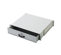 Digitus Tiroir pour rack DN-19 KEY-2U 19 pouces 2U verrouillable gris, profondeur réglable