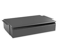 DIGITUS Tiroir sous Plan - Extensible - Léger - 48 cm de Profondeur - Charge admissible 5 kg - A Monter sous Un Bureau, Un établi ou Un Plan de Travail - Noir