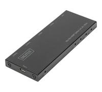 Digitus DS-45323 4 ports Répartiteur HDMI affichage LED, boîtier métallique, compatible avec l'ultra HD 4096 x 2160 pixels noir