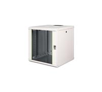 Digitus Unique DN-19-12U-6/6 - Coffret mural 19" 12U 600x600mm (LxP) Gris RAL 7035, porte verre, charge max 100kg, IP20, acier robuste.