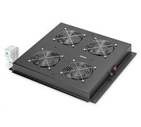 Digitus Ventilateur de toit DN-19 FAN-4-B-N 19 pouces 4x Thermostat Interrupteur Noir RAL 9005