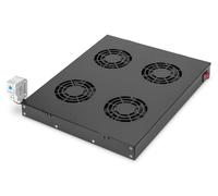 Digitus Unité de ventilation 19'' 1HE VarioFLEX – 4 ventilateurs, thermostat – noir (RAL 9005)