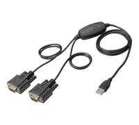 Digitus USB 1.1, série Adaptateur [1x USB 2.0 type A mâle - 2x SUB-D mâle 9