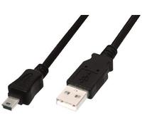 DIGITUS USB 2.0 connection cable. type A mini B 5pin M/M. 1.8m Noir