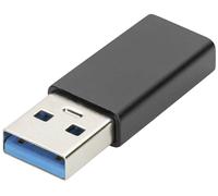 USB Type-C adapter, type A to C M/F, 3A, 5GB, 3.0 Version, bl