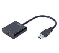 Digitus Adaptateur USB 3.0 vers HDMI 1080p (1920×1080) Noir Ampoule 220×160 mm