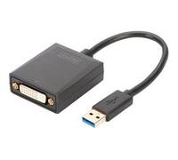 DIGITUS USB 3.0 to DVI Adapter - Adaptateur vidéo externe - USB 3.0 - DVI - noir G