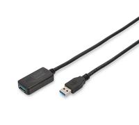 DIGITUS USB 3.0 Verlängerungskabel aktiv A -A St/Bu 5.0m sw
