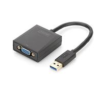 Digitus USB 3.0, VGA, ordinateur portable, TV, écran, vidéo Câble adaptateur [1x USB 3.0 mâle type A - 1x VGA femelle] DA-70840