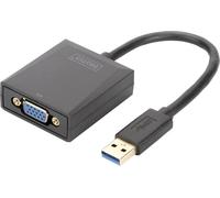 Digitus USB 3.0, VGA, ordinateur portable, TV, écran, vidéo Câble adaptateur [1x USB 3.0 mâle type A - 1x VGA femelle] DA-70840
