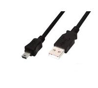 Digitus USB A - Mini USB B M/M 1.8 m câble USB 1,8 m Mini-USB B Noir - Câbles USB (1,8 m, USB A, Mini-USB B, 2.0, Male Connector/Male Connector, Noir)