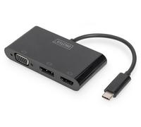 Digitus USB-C 3in1 Triple Monitor Adapter (HDMI, DP, VGA) | USB-C Graphics Adapter