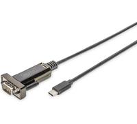 Digitus Adaptateur série USB-C 2.0 DA-70166 – RS232 (DSUB 9M) FTDI 1 m