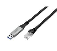 Digitus Câble adaptateur USB-A vers RJ45 AK-300600-150-S – USB 3.2 Gen1 1 Gbit/s 15 m
