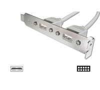Digitus USB Slotblech 2x 10-Pol Anschl. 4xusb A