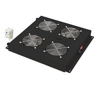 Digitus Unité de ventilation de toit DN-19 FAN-2 – 2 ventilateurs, thermostat – Noir