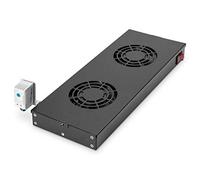 Digitus Unité de ventilation 19'' – 2 ventilateurs 120 mm – Thermostat réglable – Noir