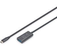 DIGITUS Verlängerungskabel USB-C->USB-A St./Bu. 5G 5,00m
