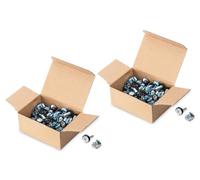 DIGITUS Vis et écrous cage M6 - Lot de 100 pièces - Argent