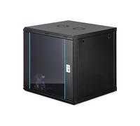 DIGITUS Armoire réseau - Rack 19 Pouces 12U - Non assemblée - Montage Mural - Profondeur 600 mm - Profondeur utile 470 mm - Capacité de Charge 60 kg - Porte vitrée - Série Dynamic-N - Noir