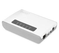 Digitus DN-13024 Serveur d'impression réseau USB-A, LAN (10/100 Mo/s), WiFi 802.11 b/g/n