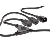 DIGITUS Y-Netzanschlusskabel, 1,7m, schwarz