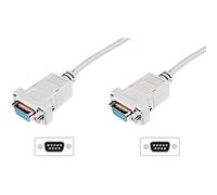 DIGITUS Zero Modem D-Sub9 Bu/3.0 m Câble de raccordement à vis Be