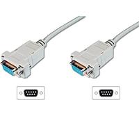 Digitus Câble de raccordement Zero Modem D-Sub9 Bu 3,0 m à vis Be
